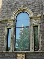 AOL21B - Millicent Library - Circle top Triple Fairhaven, MA